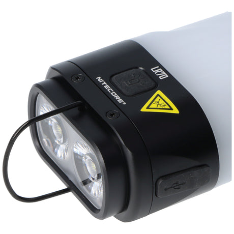 Nitecore LR70 LED-Taschenlampe, vereint Taschenlampe, Camping-Laterne und Powerbank in einem, max. 3000 Lumen Helligkeit