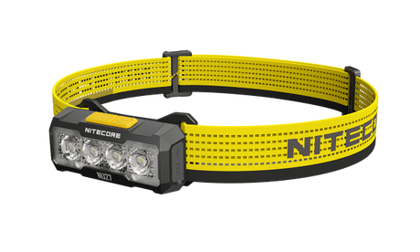 Nitecore NU27 Stirnlampe mit mehreren Farbtemperaturen, MCT UHE LEDs, ultraleicht, 600 Lumen, dreidimensionales Flächen-Licht