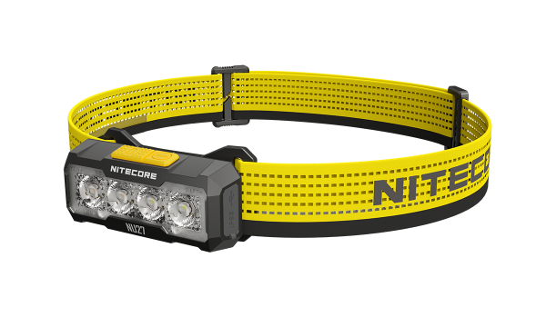 Nitecore NU27 Stirnlampe mit mehreren Farbtemperaturen, MCT UHE LEDs, ultraleicht, 600 Lumen, dreidimensionales Flächen-Licht