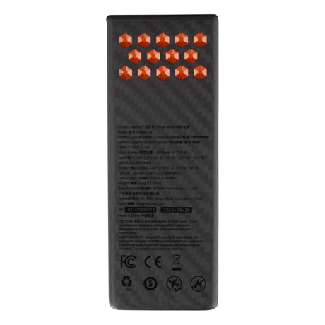 Nitecore Powerbank CARBO20, Kapazität 20.000mAh, professionelle Outdoor Powerbank, max. 65 Watt, Kohlefasergehäuse