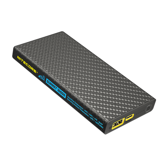 Nitecore Powerbank SUMMIT10000, 10.000mAh Kapazität, kältebeständig, einsetzbar bis zu -40°C, inklusive kälteresistentes Zubehör