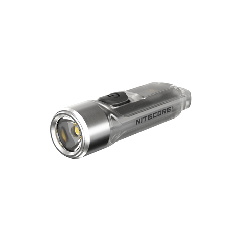 Nitecore TIKI GITD, Glow in the dark, mit UV LED, Schlüsselbundleuchte, wiederaufladbare Schlüsselanhängerlampe, blau