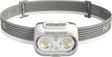 Nitecore UT27 2024 Titan White LED-Stirnlampe, Dual Power, max. 800 Lumen, ultraleicht, weißes Gehäuse und Stirnband