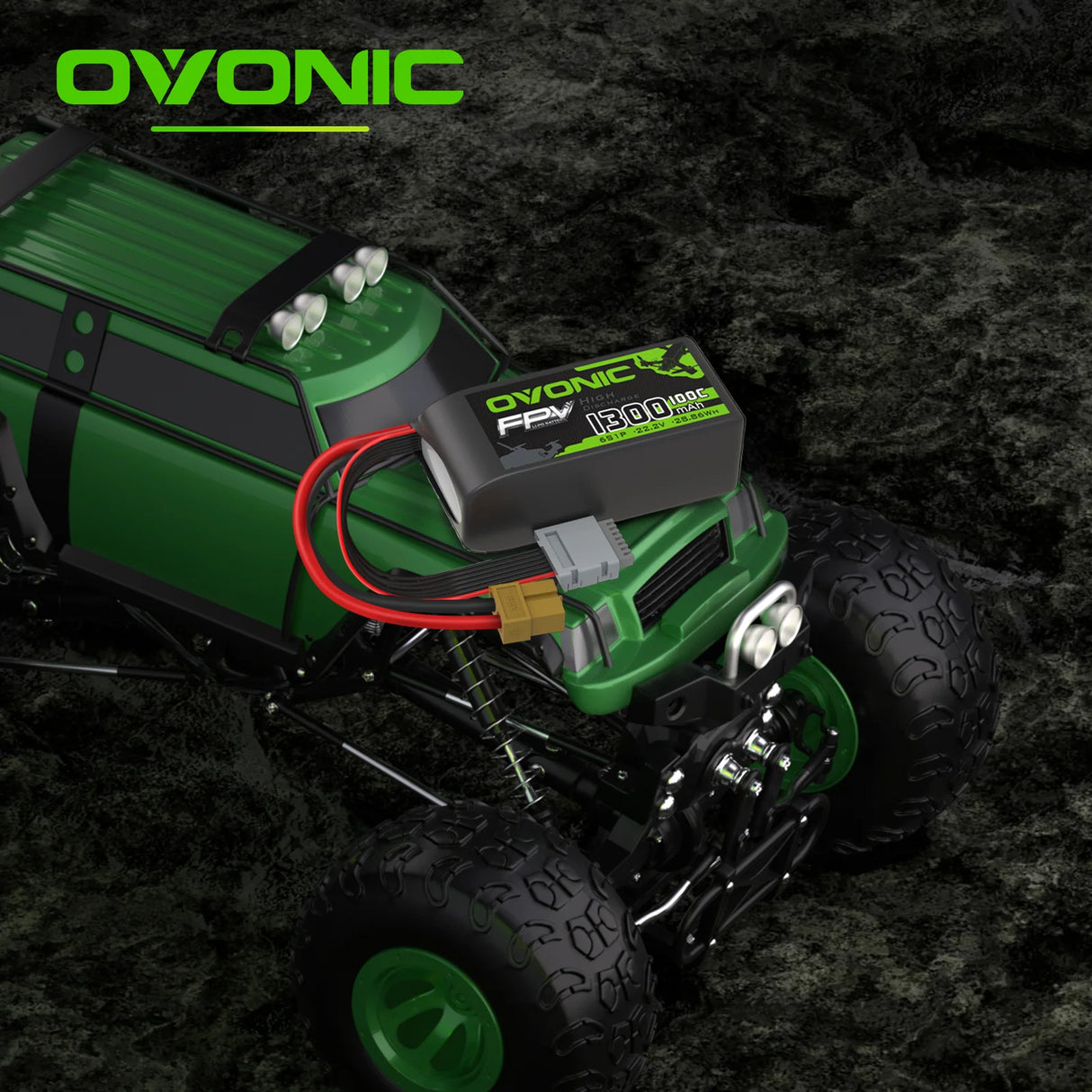 Ovonic FPV 6S LiPo Akku 22,2V 100C 6S 1300mAh LiPo-Akku mit XT60-Stecker