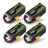 Ovonic 4S 1550mAh 100C LiPo-Akku 14,8V FPV XT60-Stecker (4 St.)
