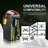 Ovonic FPV 6S 1550mAh 100C 22,2V XT60-Stecker (2 St.)