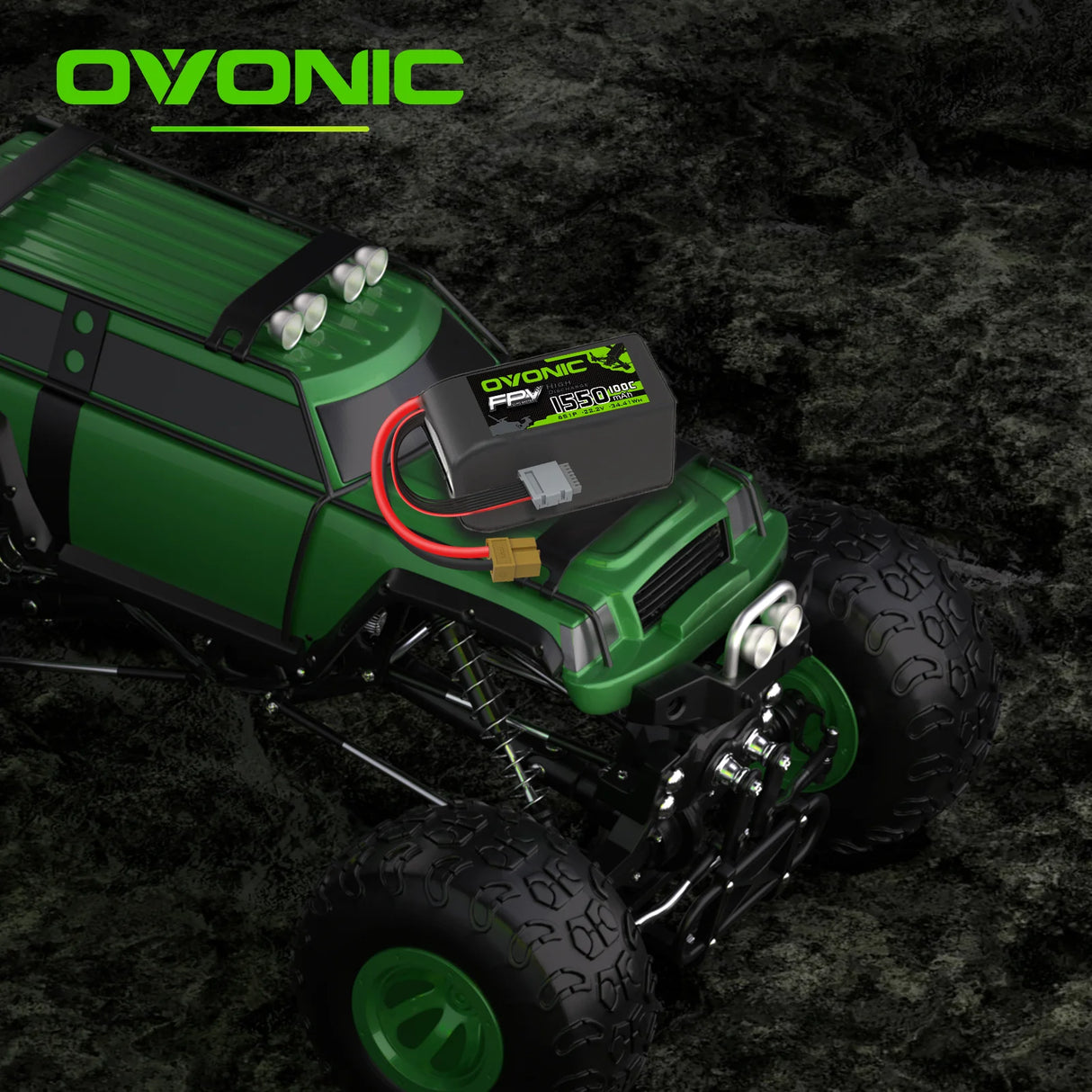 Ovonic FPV 6S 1550mAh 6S 100C LiPo Akku 22,2V Pack mit XT60-Stecker (4 Stück)