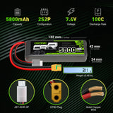 Ovonic 2S2P 5800mAh 100C 7,4V XT90/S-Stecker