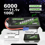 Ovonic Rebel 3S 6000mAh 100C 11,1 V EC5-Stecker
