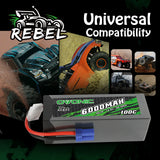 Ovonic Rebel 4S 6000mAh 100C 14,8 V EC5 LiPo