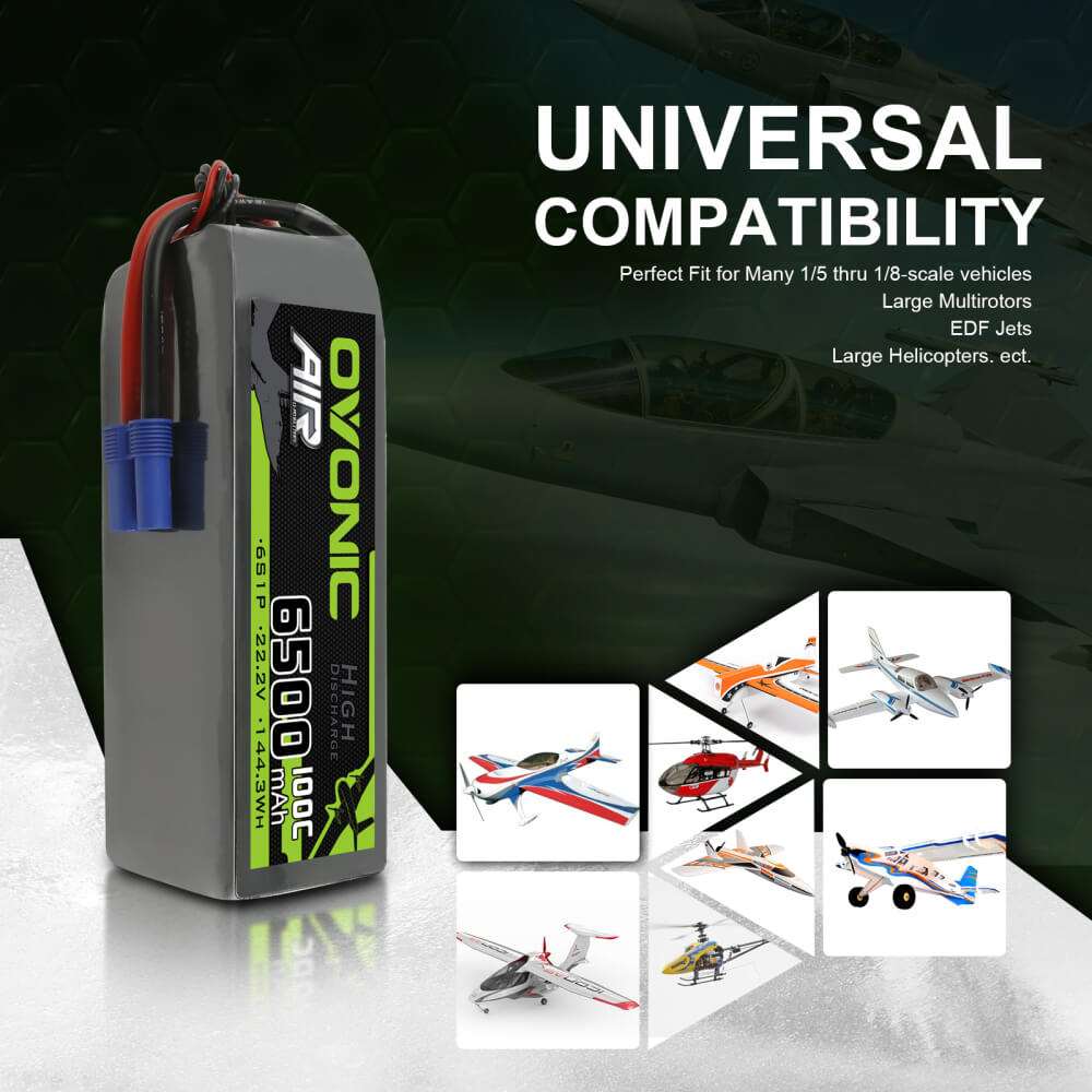 Ovonic Air 6S 6500mAh 100C 22,2V EC5