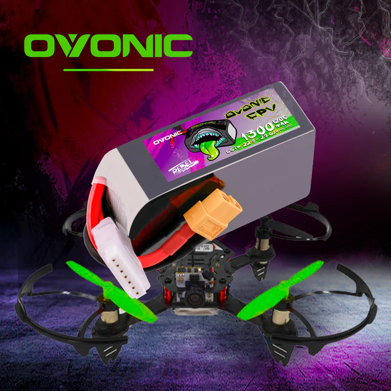 Ovonic Rebel 2.0 6S 1300mAh 120C 22,8 V XT60 LiHV (2 Stück)