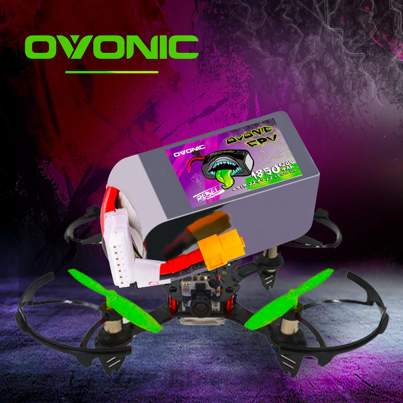 Ovonic Rebel 2.0 6S 1850mah 120C LiHV 22,8V XT60 Lipo Akku (2 Stück)