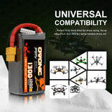 Ovonic FPV 6S 1300mAh 120C 22,2V XT60 für FPV Racing (2 St.)