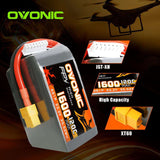 Ovonic FPV 6S 1600mAh 22,2V 120C XT60 (4 Stück)