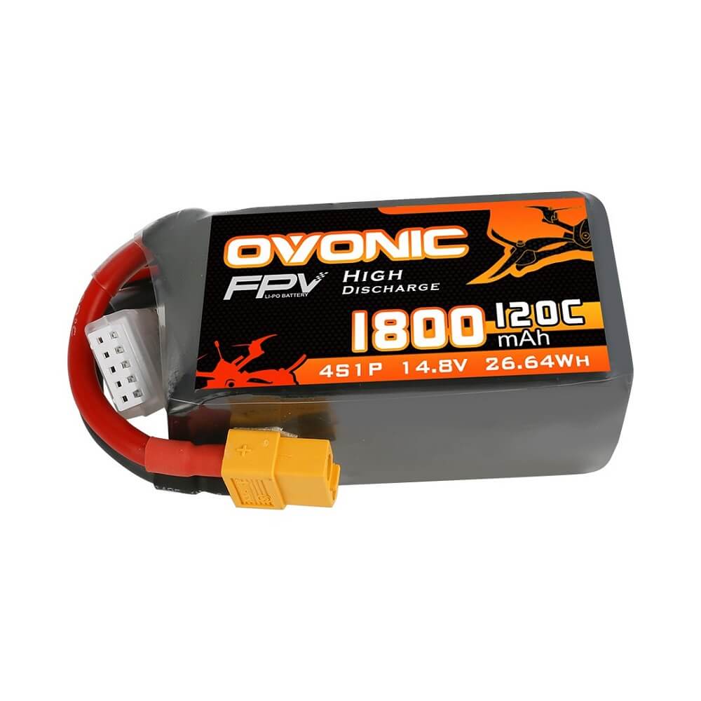 Ovonic 4S 1800mAh 120C LiPo XT60-Stecker für FPV (4 St.)