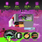 Ovonic Rebel 2.0 6S 1850mah 120C LiHV 22,8V XT60 Lipo Akku (2 Stück)