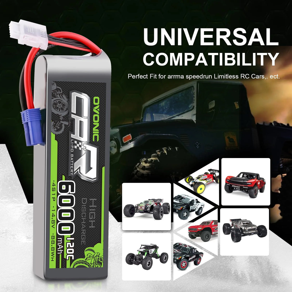 6000mAh / 4S / EC5