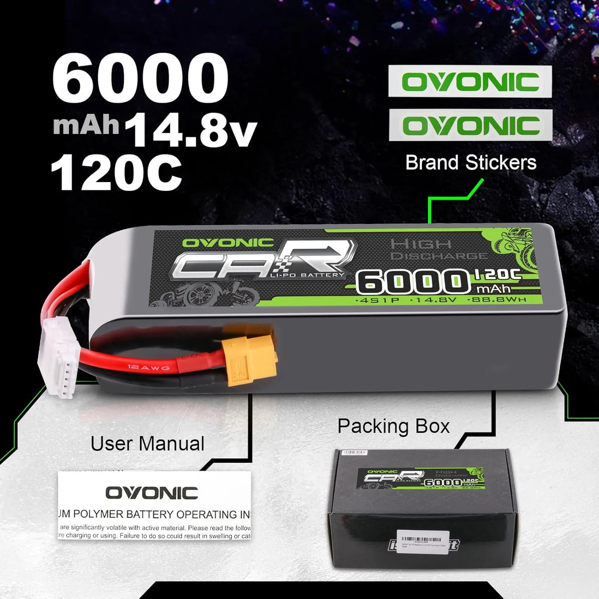 6000mAh / 4S / XT60