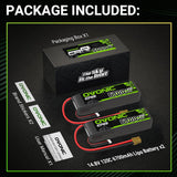 Ovonic Car 4S 6700mAh 120C 14,8V Lipo Akku Lipo Akku mit XT60 Stecker (2 Stück)