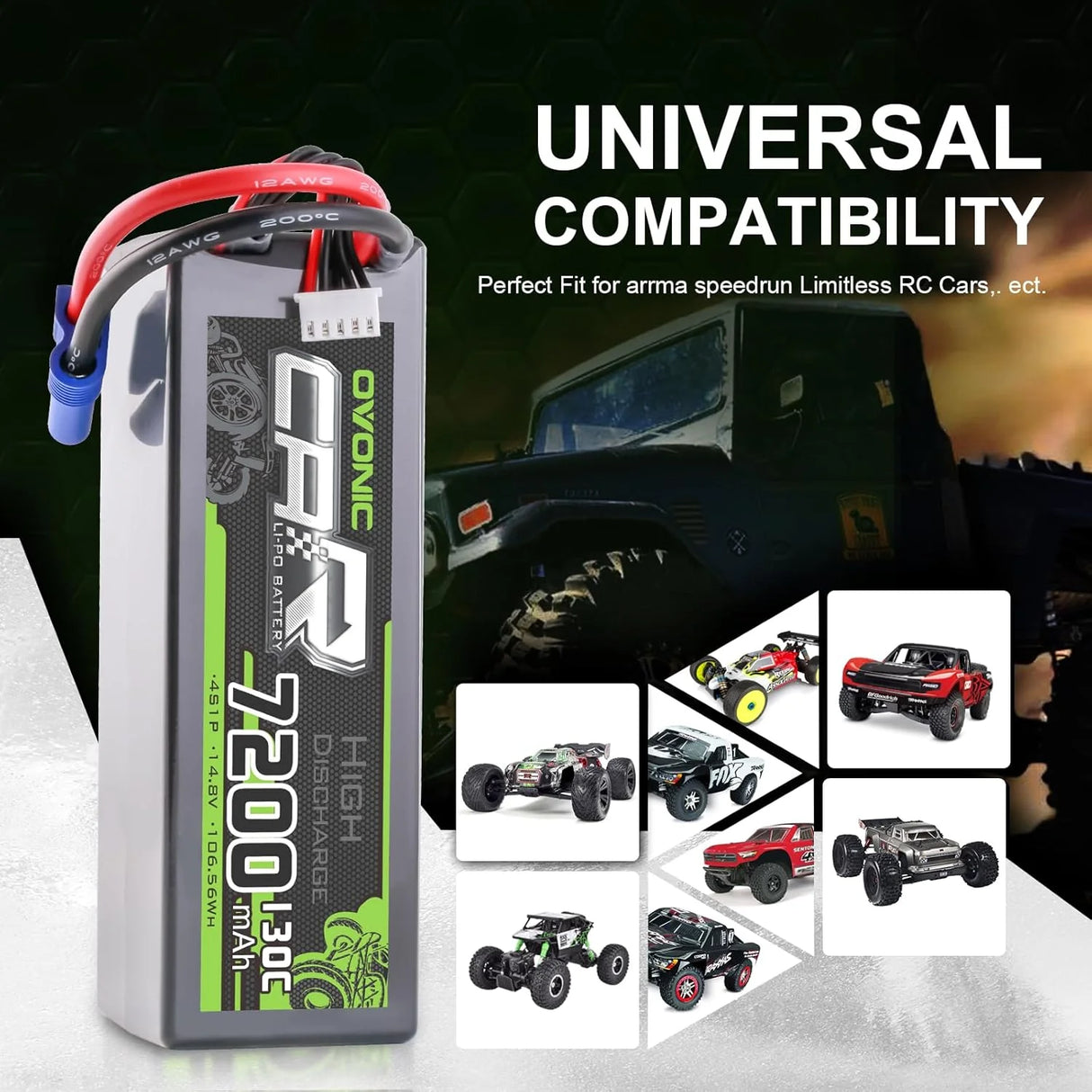7200mAh / 4S / EC5