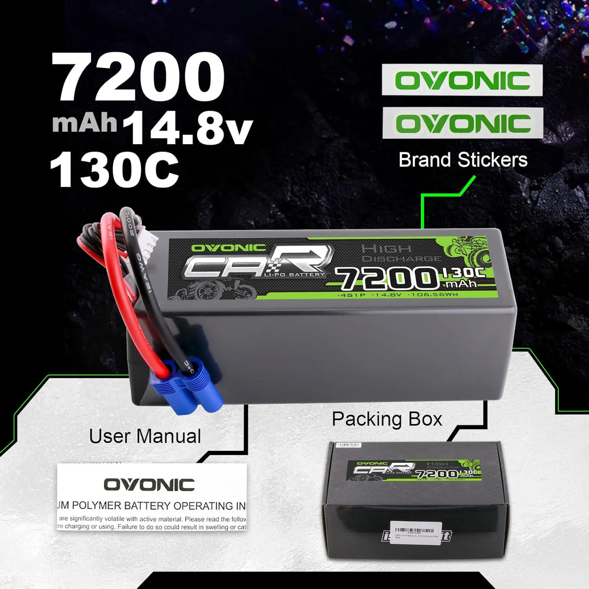 7200mAh / 4S / EC5