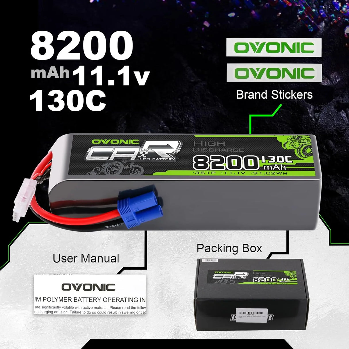 8200mAh / 3S / EC5
