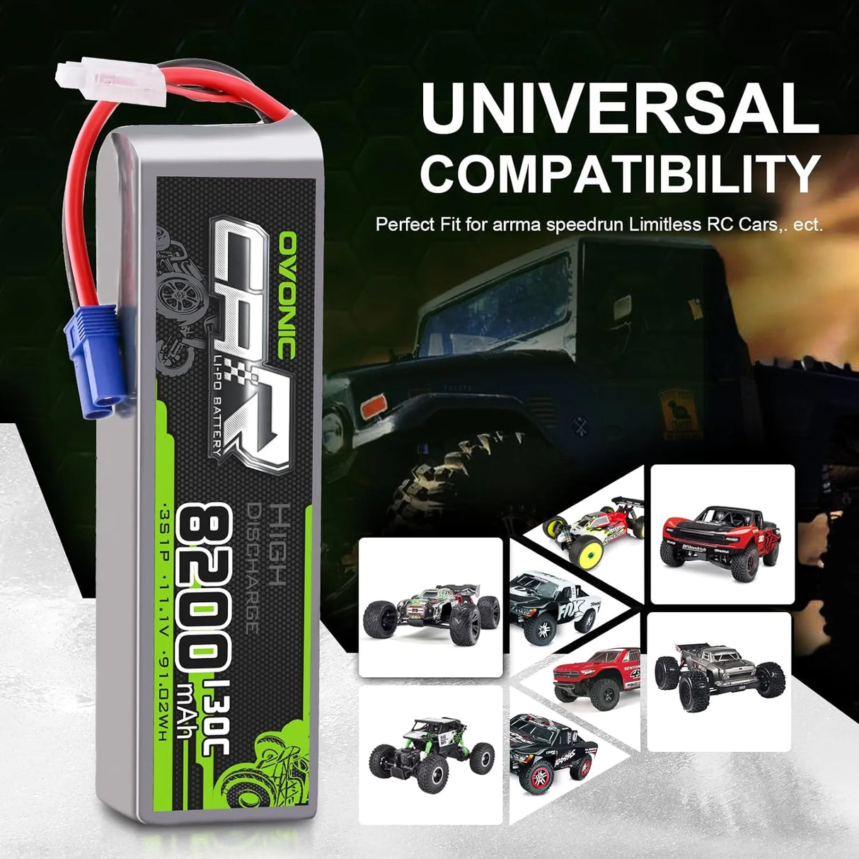 8200mAh / 3S / EC5