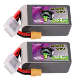 Ovonic Rebel 2.0 6S LiPo Akku 1400mAh 150C 6S 22,2V Pack mit XT60-Stecker (2 Stück)