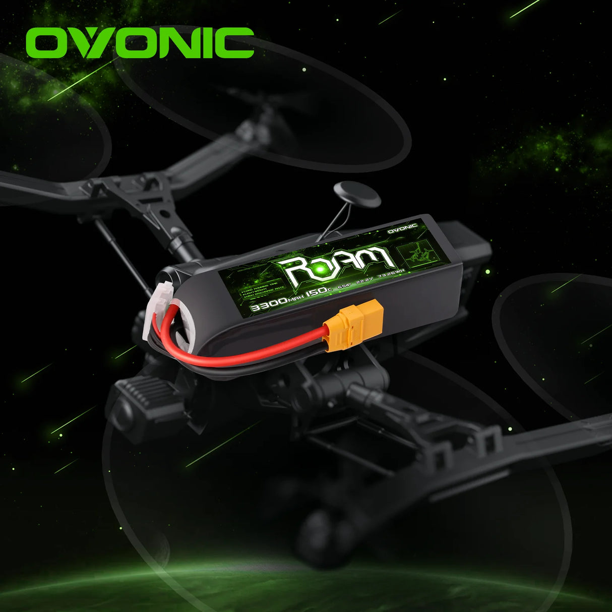 Ovonic Roam Series 6S Lipo Akku 3300mAh 6S1P 150C 22,2V XT90-Stecker
