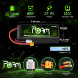 Ovonic Roam Series 6S Lipo Akku 3500mAh 6S1P 150C 22,2V Lipo Akku XT60-Stecker