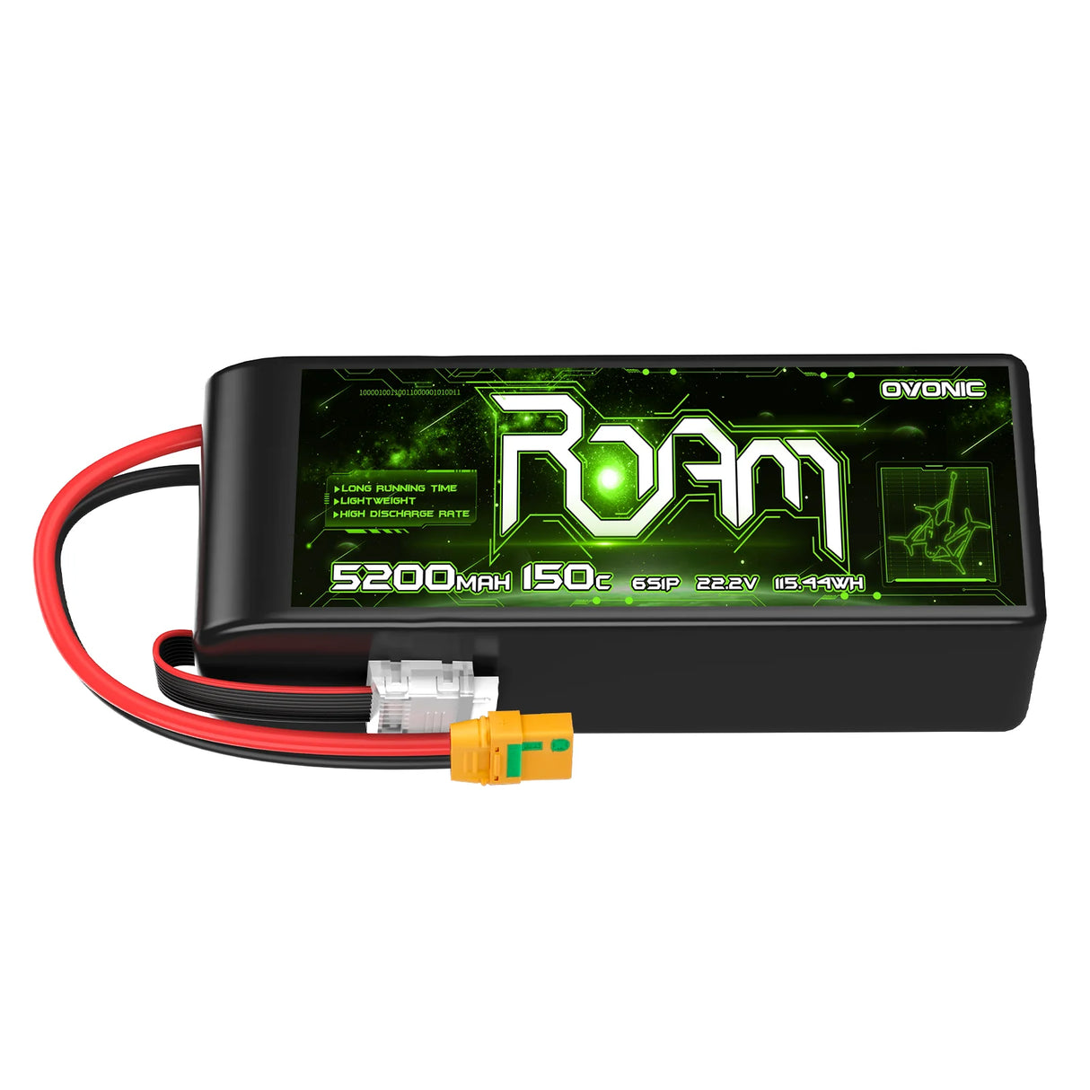 Ovonic Roam Series 6S Lipo Akku 5500mAh 6S1P 150C 22,2V XT90-S Anti-Blitz