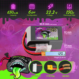 Ovonic Rebel 2.0  6S 650mAh 150C 22,2V XT60 Lipo Akku (2 Stück)