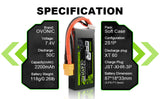 Ovonic Car 2S 2200mAh 7,4V 50C XT60 & Trx-Stecker (2 St.)