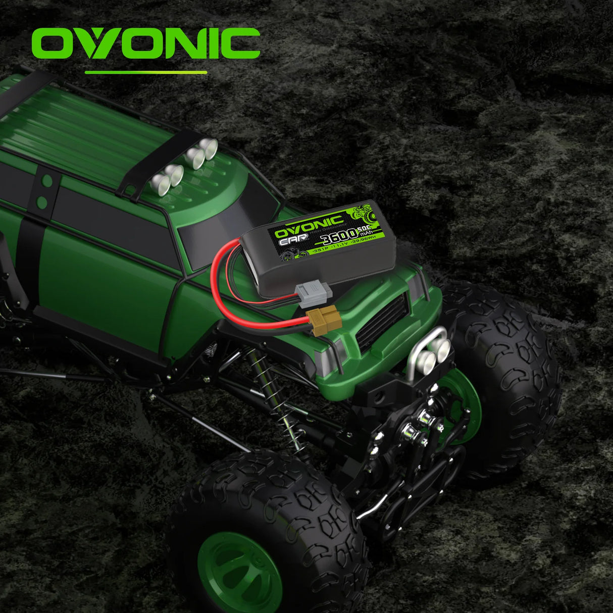 Ovonic Car 3S Lipo Akku 3600mAh 3S1P 50C 11,1V Lipo Akkupack mit XT60- und EC3-Stecker