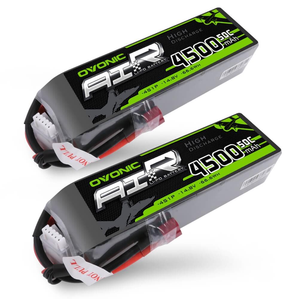 GOLDBAT 4S Lipo Akku 14.8V 4500mAh 50C – 2er Pack Mit XT60 & Deans Stecker Für RC Auto, Drohne, Flugzeug & Mehr