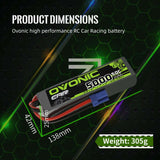 Ovonic 3S 5000mAh 50C 11,1V LiPo EC5 (2 St.)