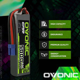 Ovonic 3S 5000mAh 50C 11,1V LiPo EC5 (2 St.)