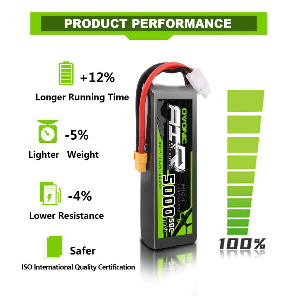 Ovonic Air 3S 5000mAh 11,1V 50C XT60 Lipo Akku