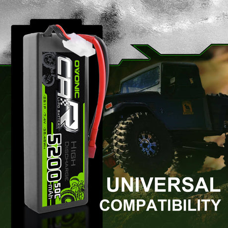 Ovonic 2S 5200mAh 7,4V 50C Hardcase Deans Lipo Akku