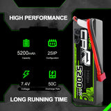 Ovonic 2S 5200mAh 7,4V 50C Hardcase Deans Lipo Akku