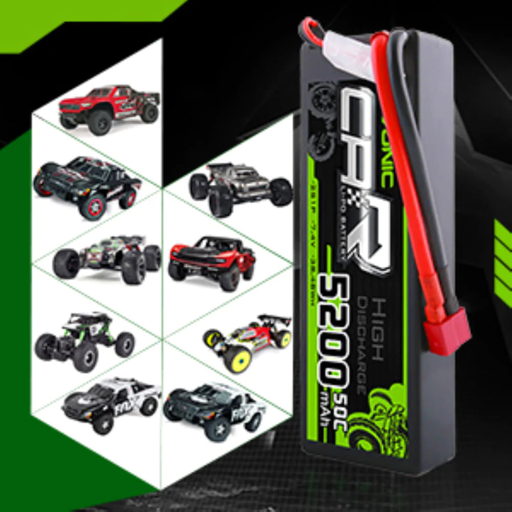 Ovonic 2S 5200mAh 7,4V 50C Hardcase Deans Lipo Akku