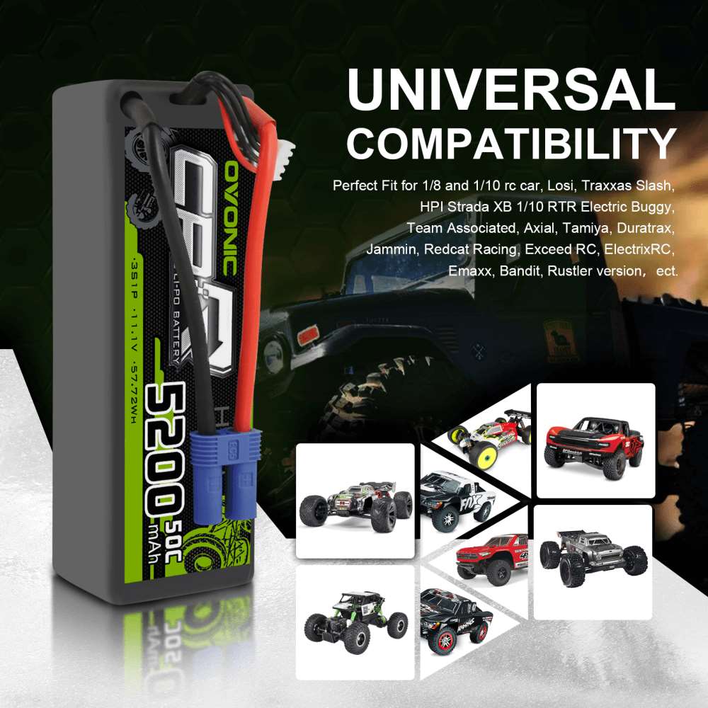 Ovonic Car 3S 5200mAh 11,1V 50C Hardcase EC5 Lipo Akku