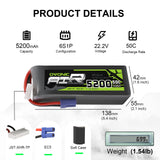 5200mAh / 6S / EC5