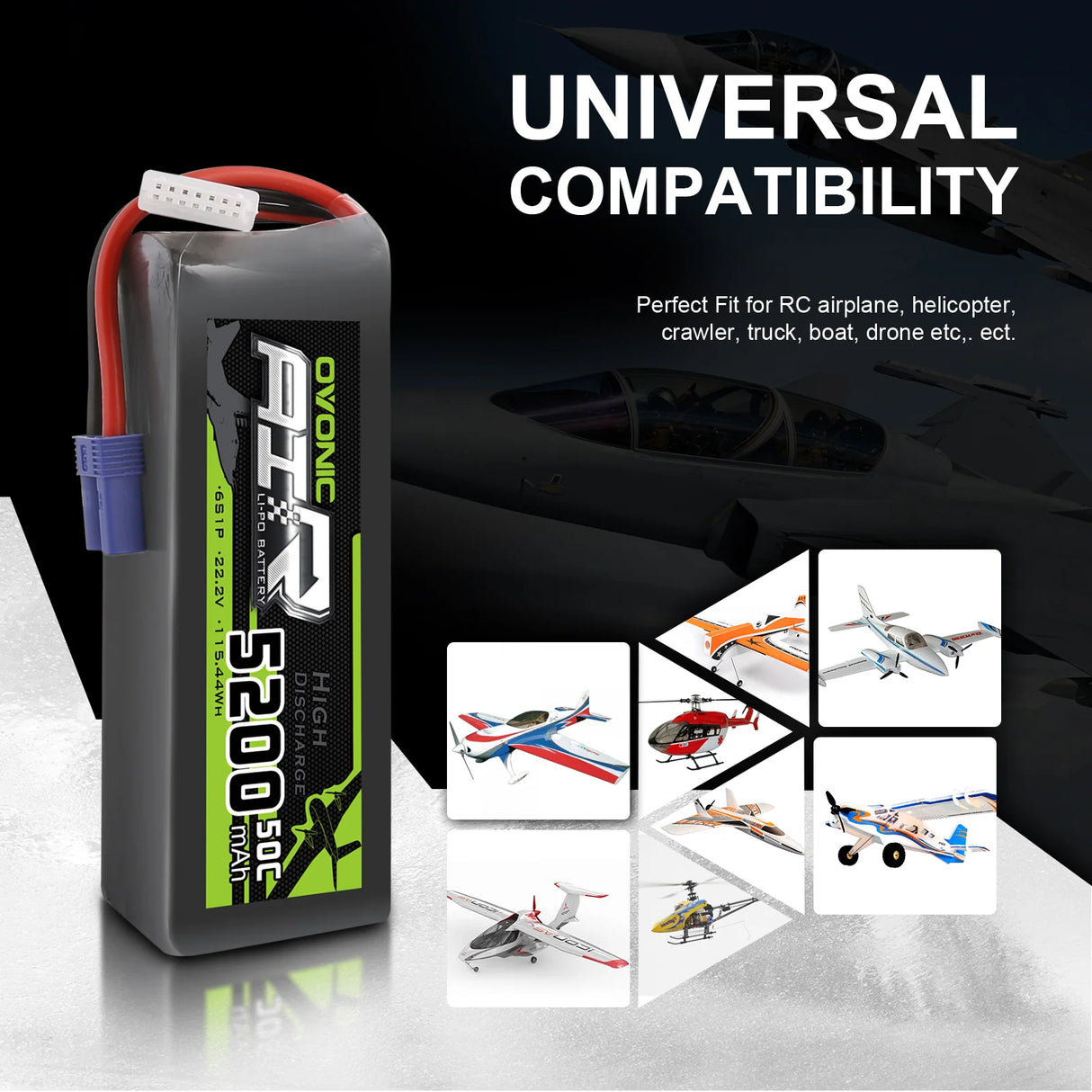 5200mAh / 6S / EC5