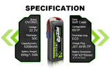 5200mAh / 6S / EC5