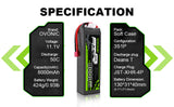 Ovonic Air 3S 8000mAh 50C 11,1V Dean (2 St.)