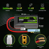 Ovonic 3S 3600mAh 11,1V 60C LiHV XT60-Stecker
