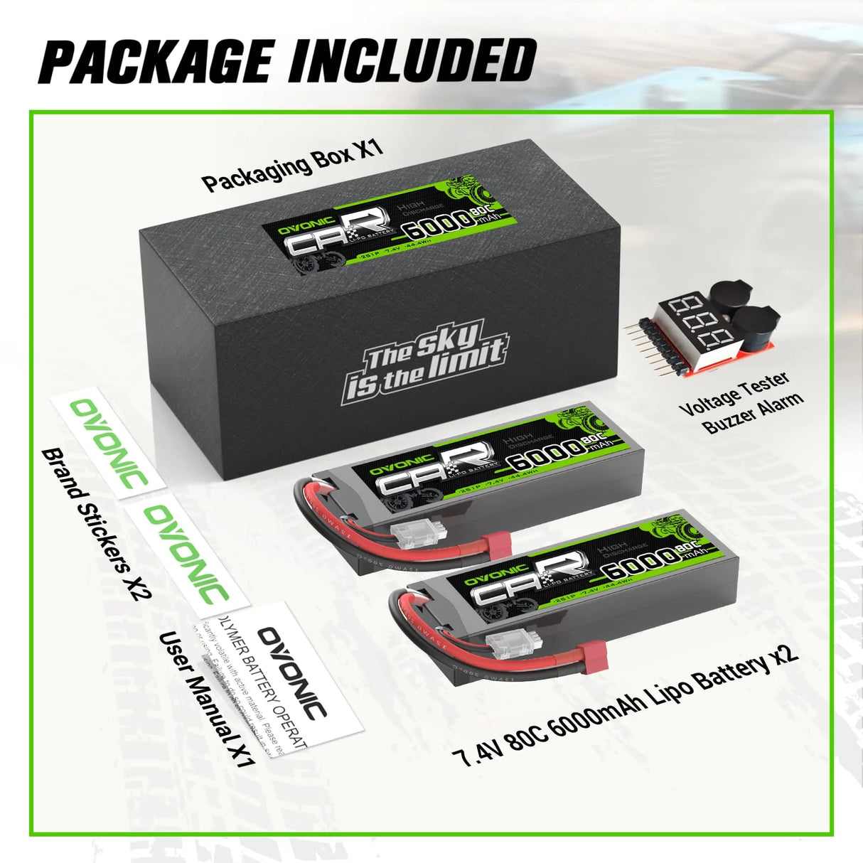 6000mAh / 2S / Deans