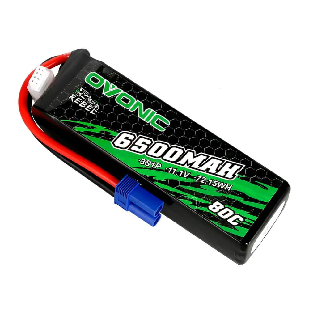 Ovonic Rebel 3S 6500mAh 11,1 80C EC5 LiPo Akku (2 Stück)